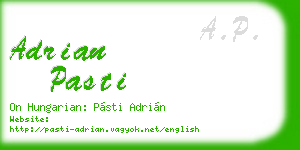 adrian pasti business card